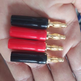 Jack bắp chuối đỏ đen đầu jack mạ vàng