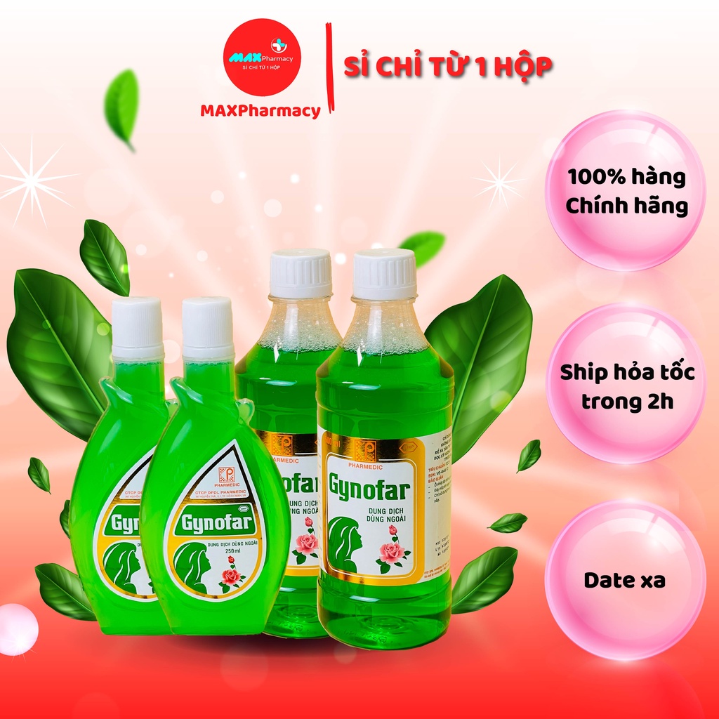 Dung Dịch Vệ Sinh Phụ Nữ GYNOFAR Pharmedic Giảm ngứa - Minpharmacy