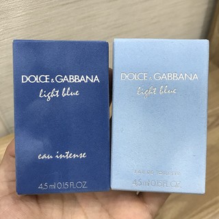 Nước hoa D&G Light Blue - Dolce & Gabbana EDT 4.5ml 2 phiên bản Intense và Toilette