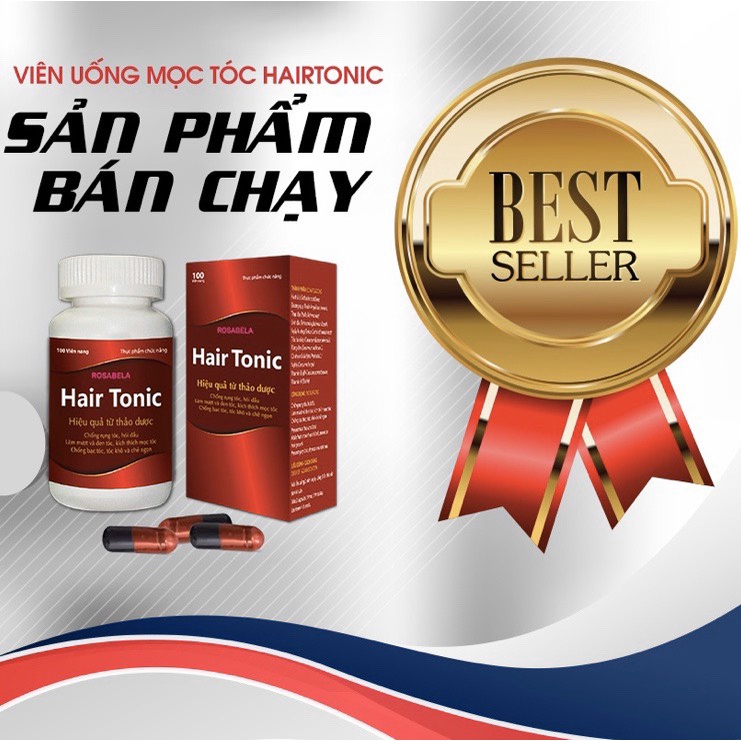 HAIR TONIC - VIÊN UỐNG MỌC TÓC HAIR TONIC - KÍCH THÍCH MỌC TÓC, GIẢM GÃY RỤNG - HỘP 100 VIÊN.