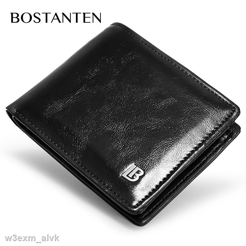 GENUINE Ví doanh nhân da sáp sang trọng Bostanten dành cho nam