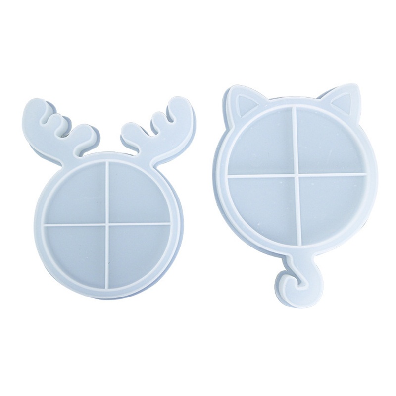 Khuôn silicone làm đồ thủ công hình chú nai/ mèo độc đáo