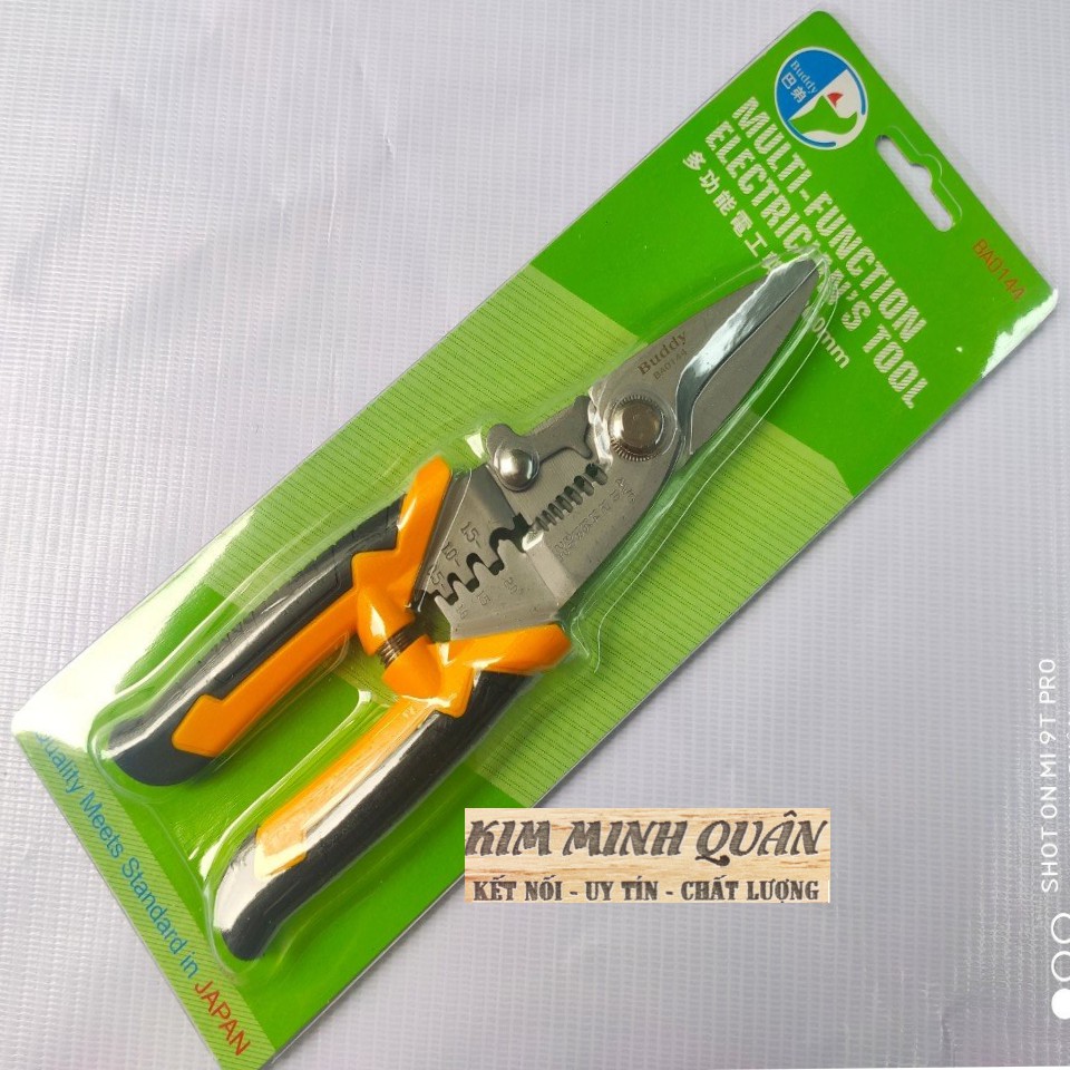 Kìm Cắt Đa Năng 3 Trong 1 Cắt – Tuốt – Bấm Cos Buddy BA0144 và BA0143