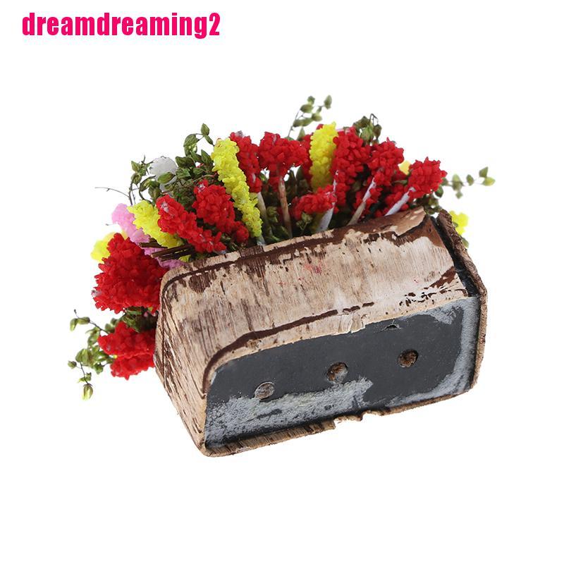 Chậu Hoa Giả Tỉ Lệ 1 / 12 Dùng Trang Trí