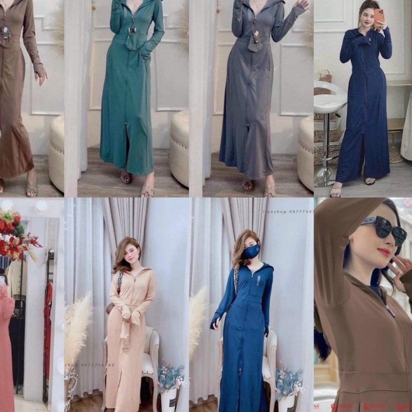 SẴN KHO-ÁO CHỐNG NẮNG 2 LỚP VẢI THƠM TOÀN THÂN KÈM KHẨU TRANG ( Hàng loại 1)