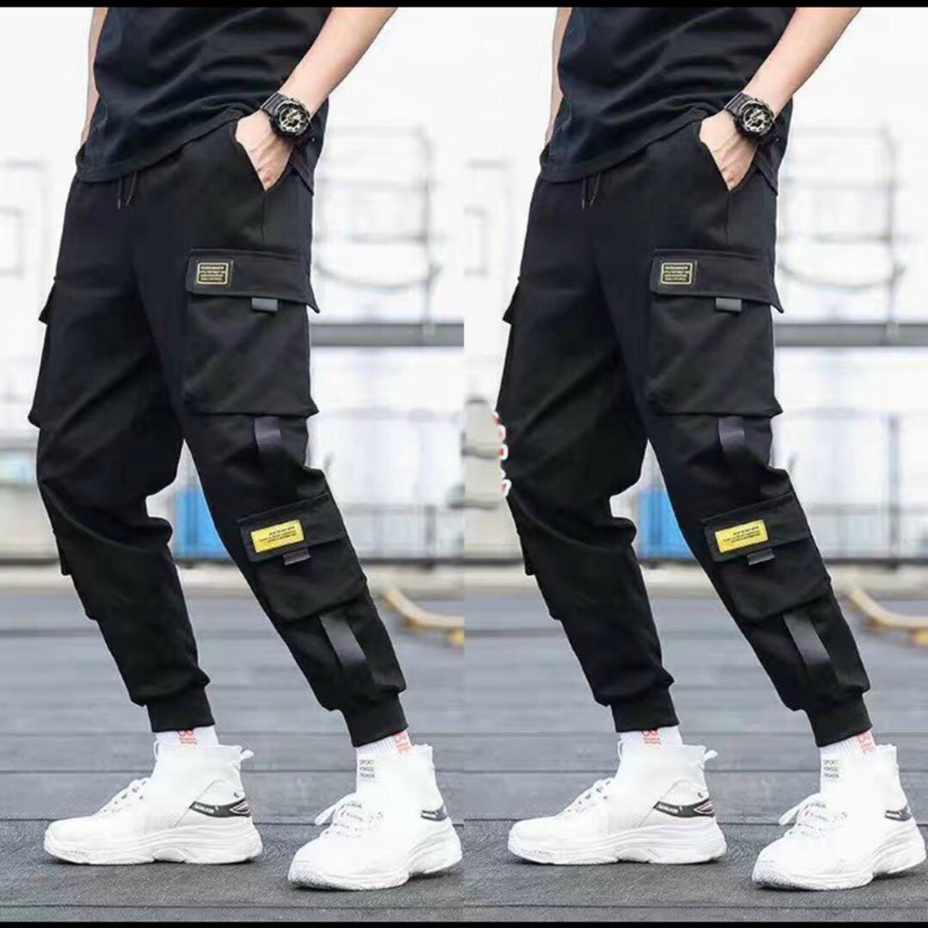 &lt;FREE SHIP&gt; Quần jogger túi hộp nam nữ unisex vải kaki co giãn cực ngầu cực chất