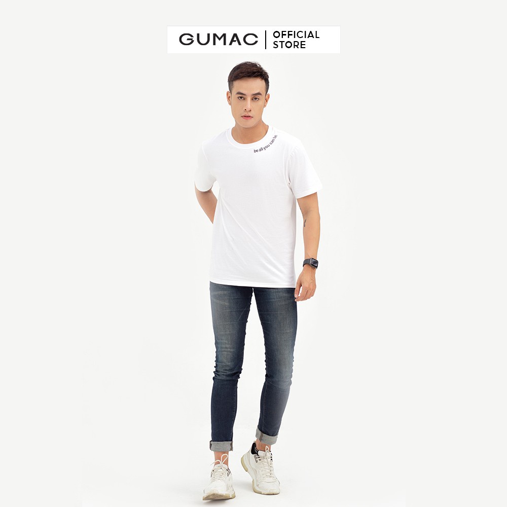 Áo thun nam tay ngắn in chữ GUMAC ATNB596 | BigBuy360 - bigbuy360.vn