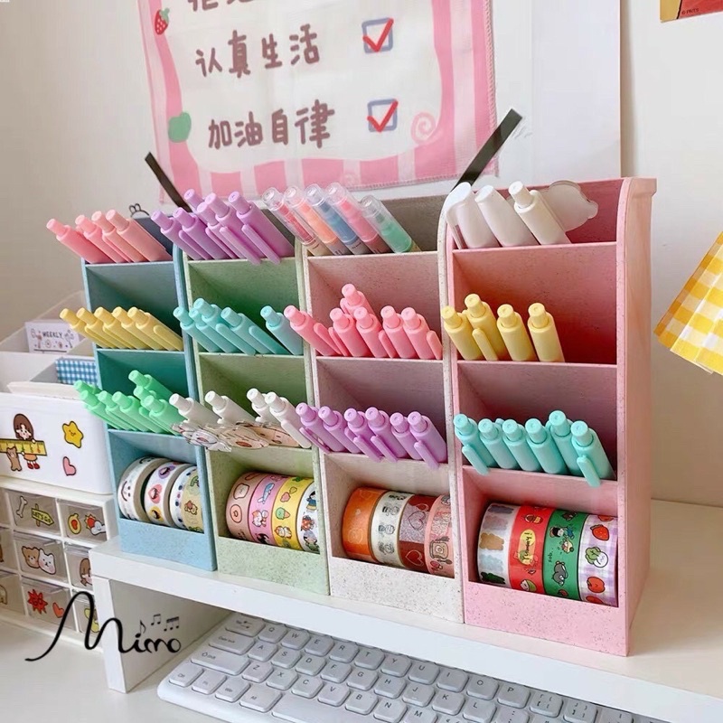 Kệ Đựng Bút/Hộp Đựng Bút Mini 4 Tầng Đa Năng , Tiện Lợi_Tiệm nhà Thảo