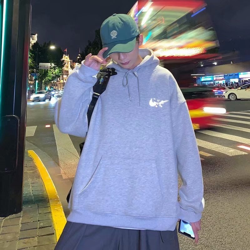 3 Colors【M-XXL】Sweatshirt Printing Hook Long Sleeve Hoodie Sweater Coat Casual Outerwear Loose | BigBuy360 - bigbuy360.vn