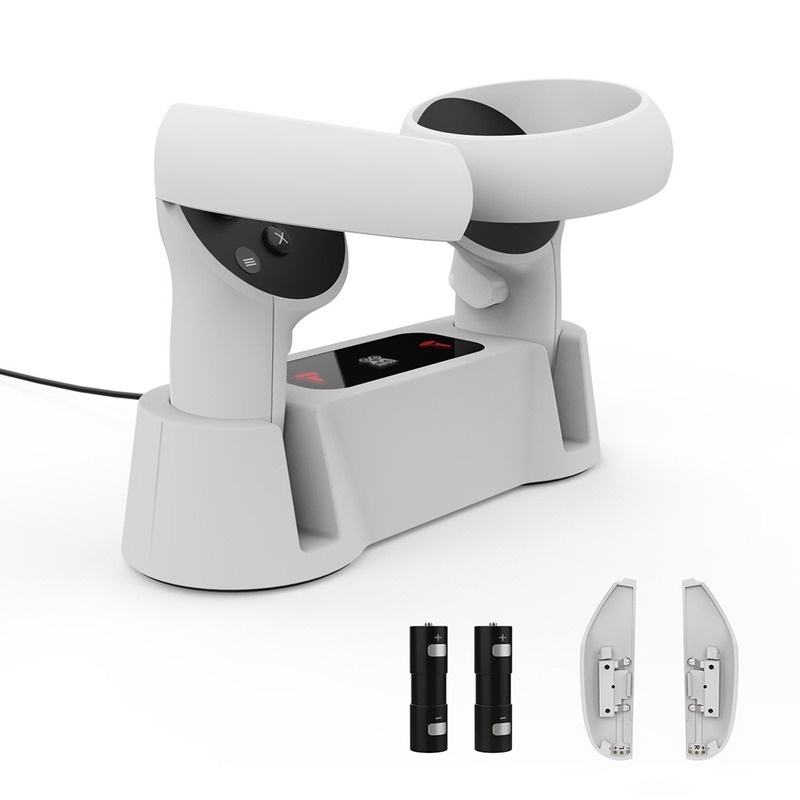 Đế Sạc Nhanh Từ Tính Cho Kính Thực Tế Ảo Oculus Quest 2 VR Kèm Pin Cho Oculus Quest 2