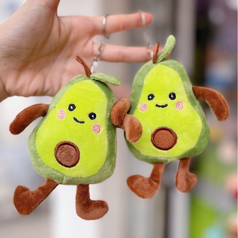 Móc Khoá Bông Nửa Trái Bơ Avocado dễ thương