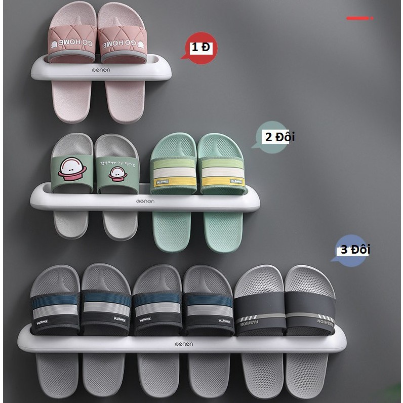 Kệ Để Dép Treo Khăn Nhà Tắm OENON Cao Cấp Dán Tường Chịu Lực Tốt