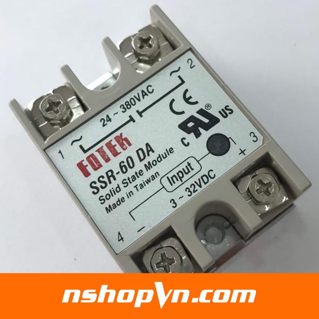 Relay rắn SSR Fotek (Made in Taiwan) SSR 25 DA / 40 DA / 60 DA / 75 DA / 100 DA