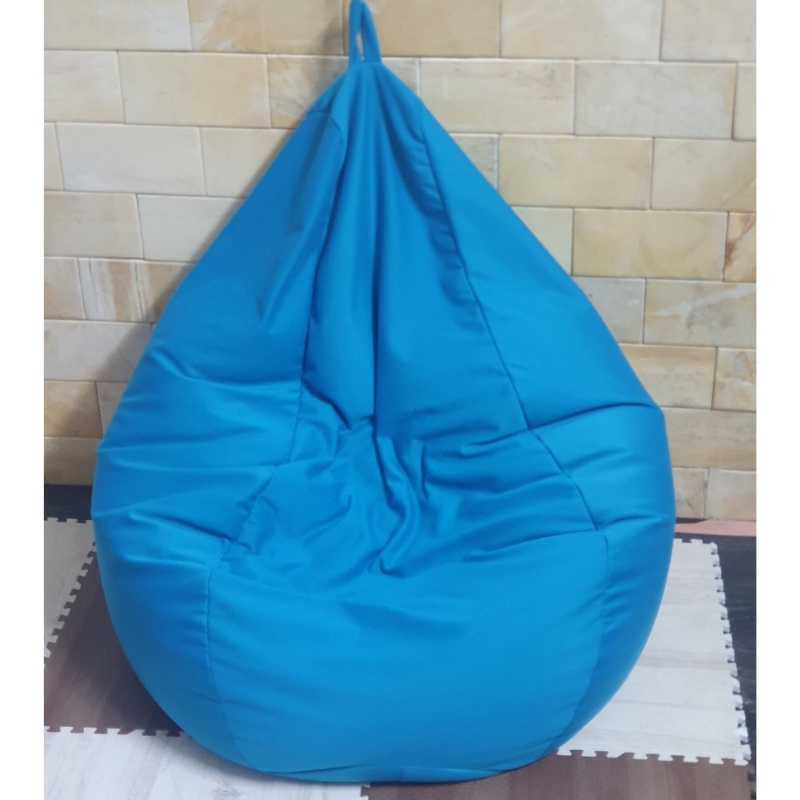 Ghế Lười Hạt Xốp 3ii Home Hình Trái Lê Hàng Xuất Khẩu Tiêu Chuẩn Nhật Bản Màu Xanh Thiên Thanh Size M 80x100cm