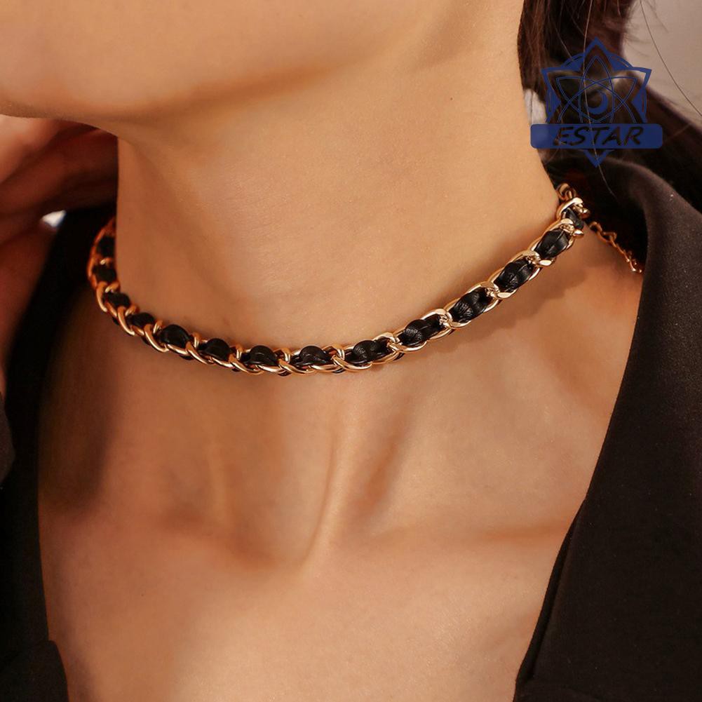 Vòng Choker Da Pu Thiết Kế Hợp Thời Trang Cho Nữ