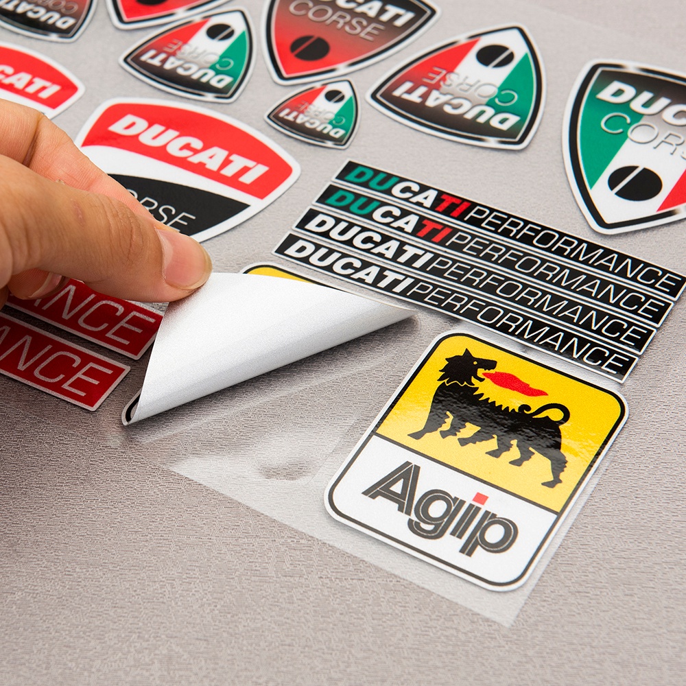 1 Miếng Dán Logo Ý Màu Phản Quang Cho Ducati Multistrada Performance 821 620