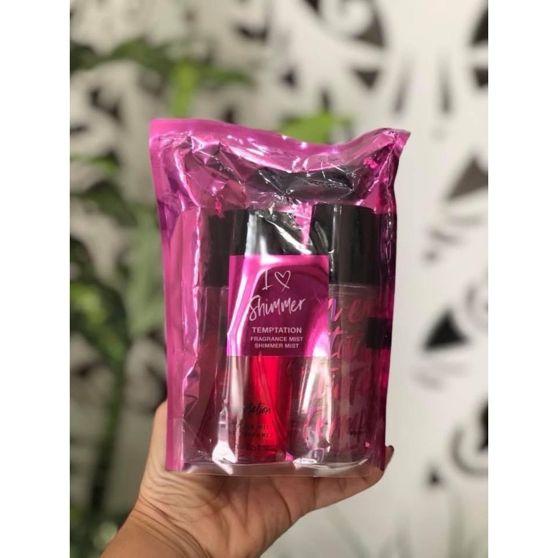 Xịt toàn thân VICTORIA’s SECRET set 2 chai - có nhũ và không nhũ 75ml