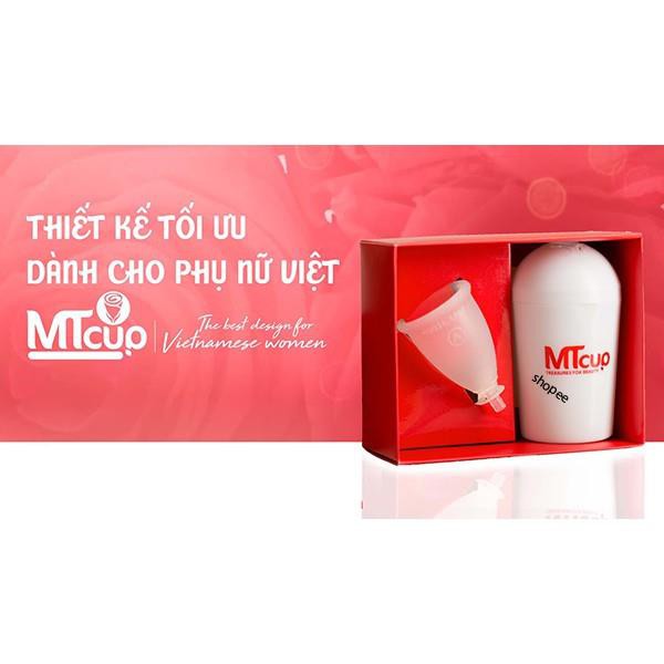 Cốc nguyệt san MTcup Canada+ dung dịch +cốc tiệt trùng+túi vải