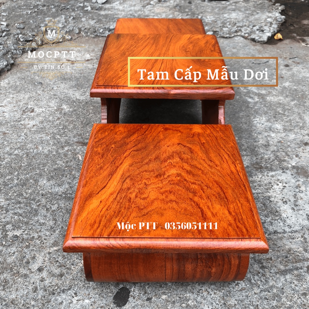 Tam cấp , Đế Bát Hương mẫu Con Dơi gỗ Hương Đá kích thước Mặt 14 đến 20 Cm