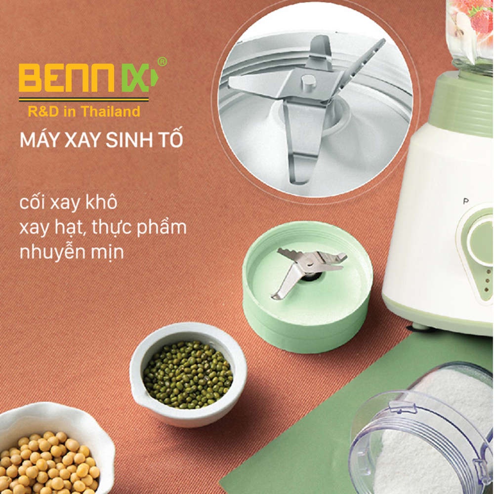 Máy xay đa năng Bennix Thái Lan BN-688 cối thủy tinh 1000ml