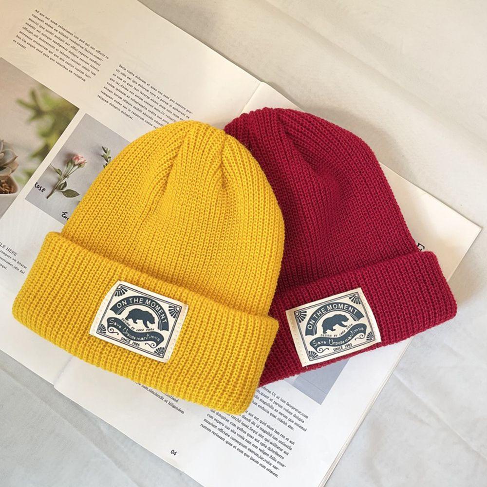 Mũ Len Beanie Hình Gấu Bắc Cực Phong Cách Đường Phố Hàn Quốc Độc Đáo