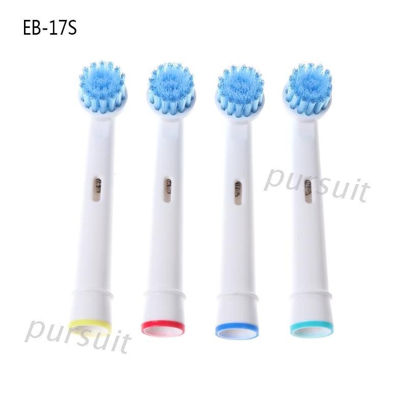 [Hàng mới về] Set 4 đầu bàn chải đánh răng điện EB-17S thay thế cho Oral B