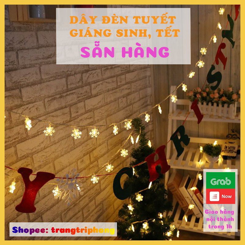 SẴN-Đèn bông tuyết trang trí phòng, trang trí cửa hàng trà chanh trà sữa, trang trí tiệc, trang trí giáng sinh lễ tết