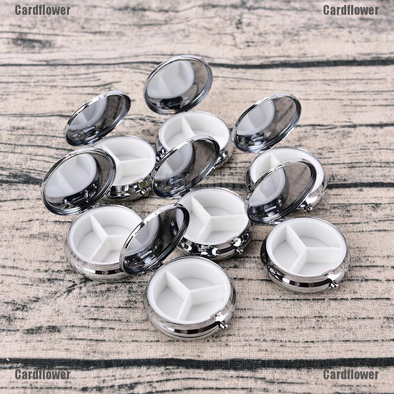 [Hàng mới về] Hộp đựng thuốc/ đồ trang điểm/ chất liệu kim loại