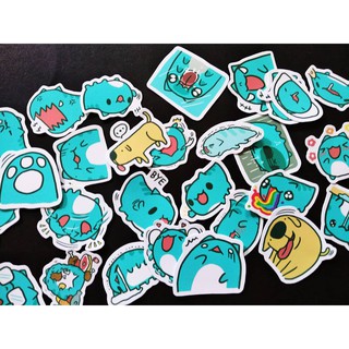 [SET 1] Bộ 40 sticker Bugcat Capoo đáng yêu - LLD047 (Ảnh thật tự chụp)