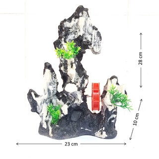Núi đá trang trí bể cá cảnh - Mô hình núi đá sơn trang giả đá trang trí tiểu cảnh bon sai mini đẹp giá rẻ