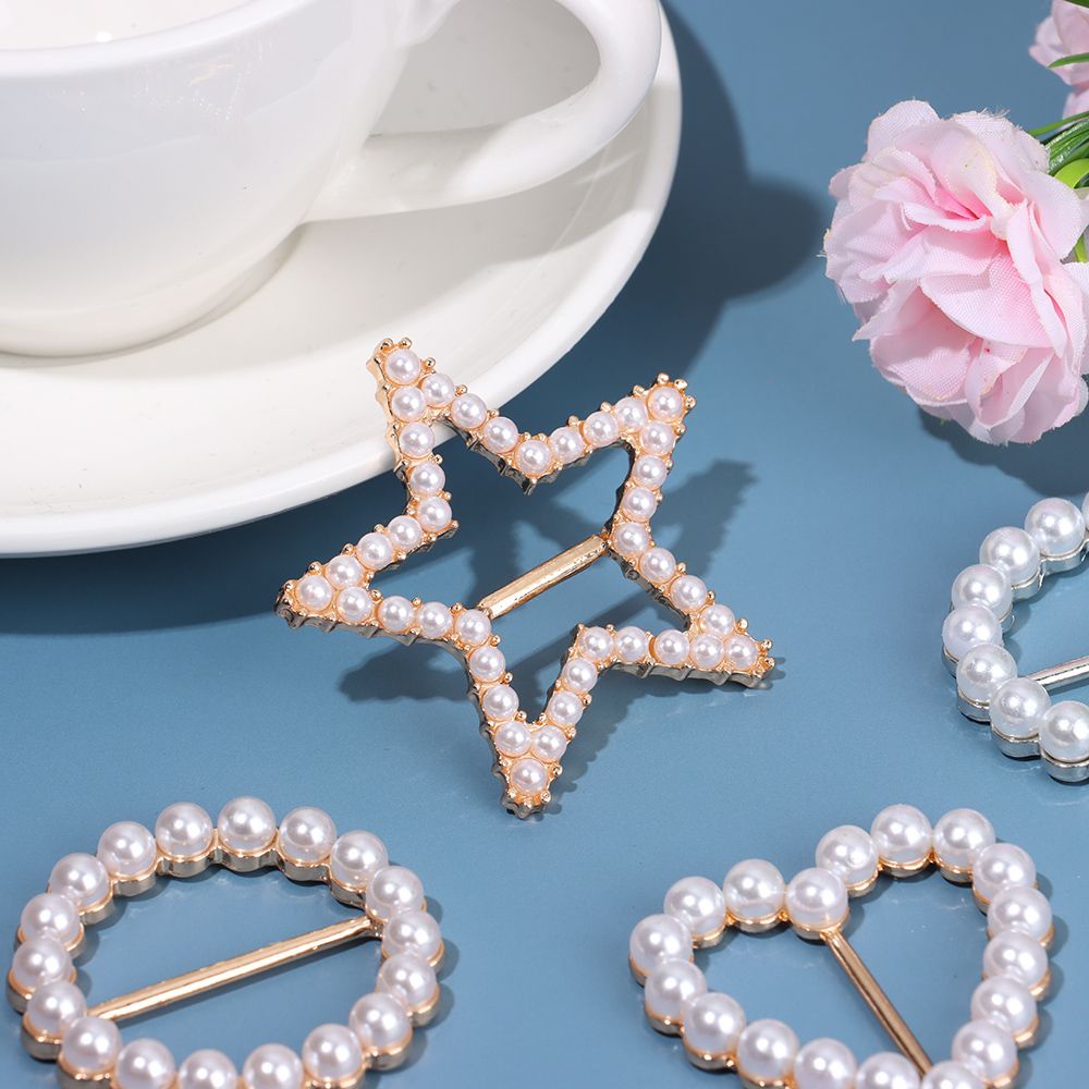 Fashion Clothing Corner Hem Pearl Knotted Buckle Ring