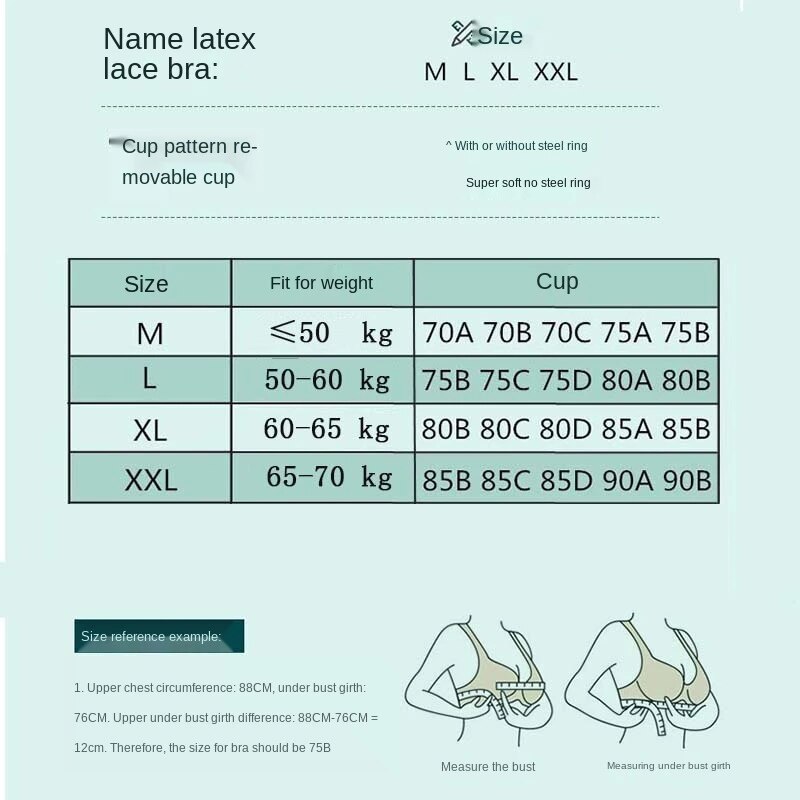 Áo Ngực Nữ FINETOO Cao Su Liền Mạch Lót Mút Chống Sốc Nâng Đẩy Size Lớn M-XXL