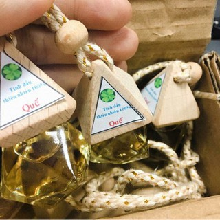 Combo 05 Lọ Tinh Dầu Treo Xe, Treo Phòng Hương Quế, Nhài, Sả Chanh, Cafe, Bạc Hà_Hơn Cả Sự Đẩng Cấp!