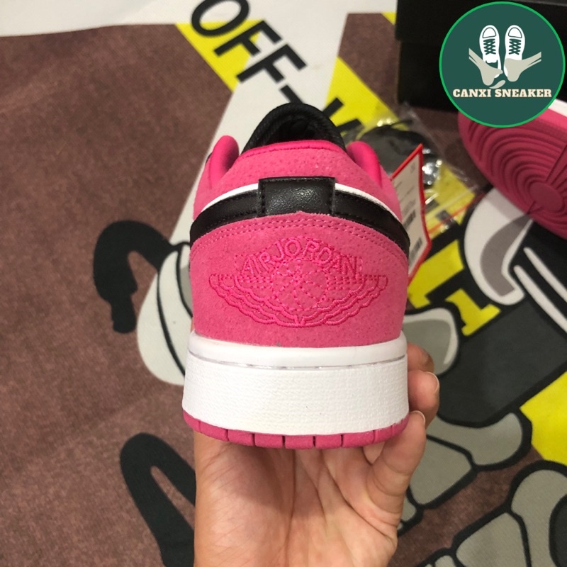 Giày thể thao jd1 low Hồng Binz phiên bản cao cấp giày Sneaker Jordan cổ thấp Hồng Binz