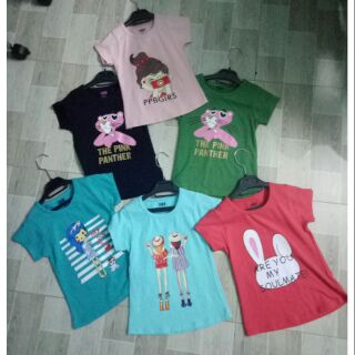 Áo phông bé gái cotton 4c