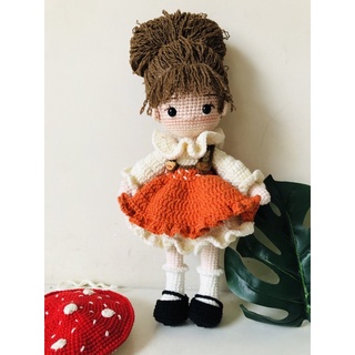 (có  sẵn) Búp bê nấm 28-30cm-Búp bê len