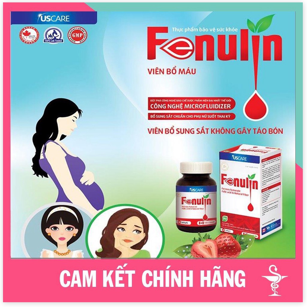 Viên uống bổ máu Fenulin - Không gây táo bón