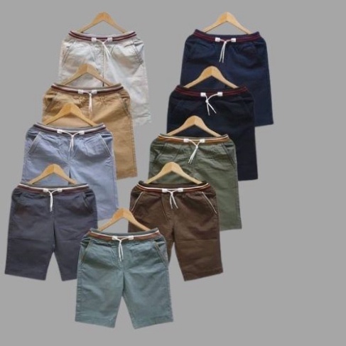 ⭐ Quần Short Kaki Nam Lưng Bo QR Có Dây Rút Chất Kaki Co Giản Mềm Mịn _KVINDstore08