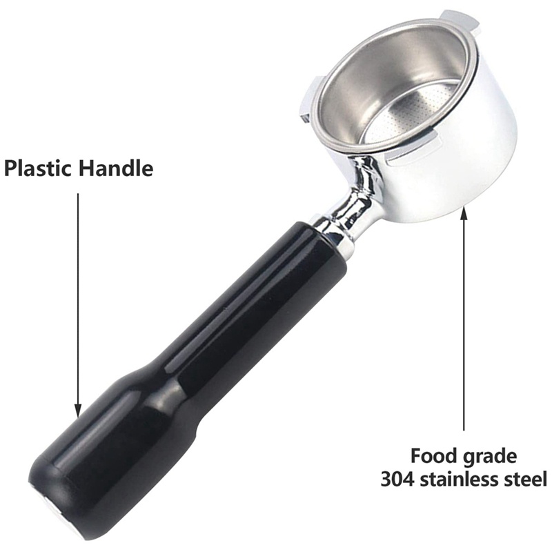 Bộ lọc cà phê không đáy 51mm với giá đỡ có thể tháo rời tiện dụng cho Delonghi EC680/ EC685