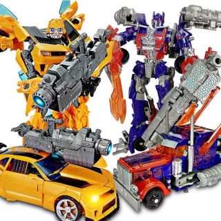 Hàng có sẵn-Xả hàng tăng doanh số] Bộ Robot Lắp Ráp Biến Hình Transformer
