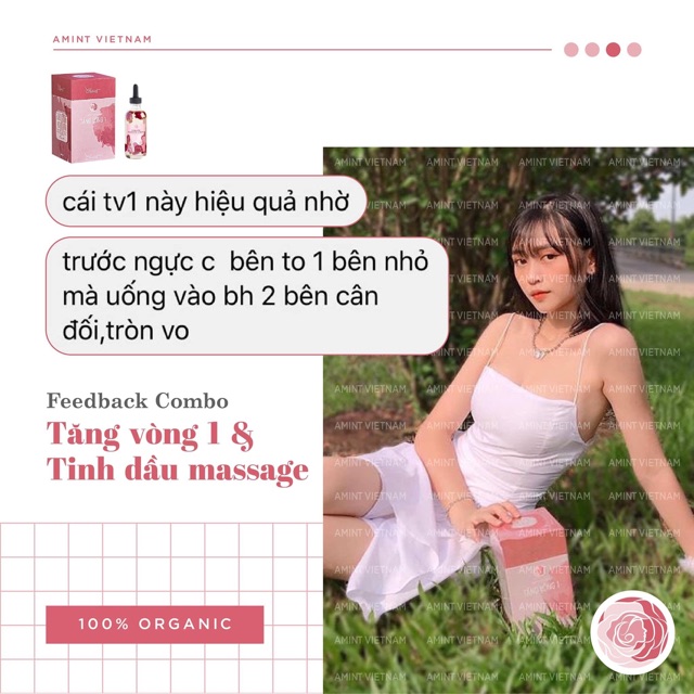 Ngũ cốc Tăng vòng 1 và tinh dầu massage A’mint