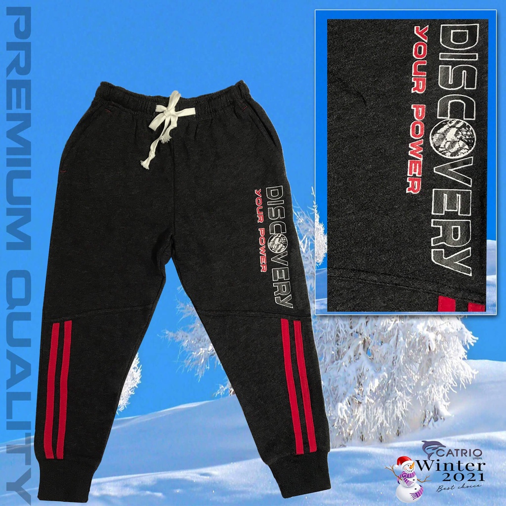 Quần nỉ jogger da cá ấm áp cho bé trai Catrio in Discovery 5 - 9 tuổi