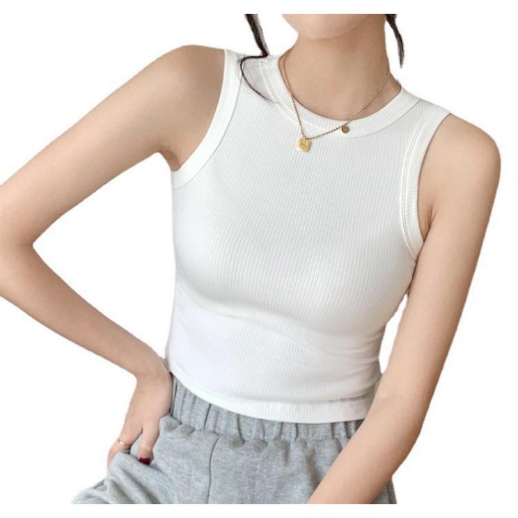 Áo Ba Lỗ Nữ Xuất Khẩu Dáng Croptop Cotton Tăm Siêu Mềm - LADY