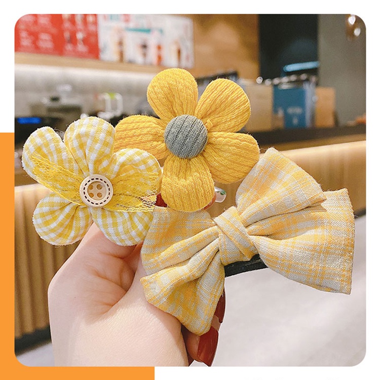 Set kẹp tóc nơ dễ thương xinh xắn cho bé gái