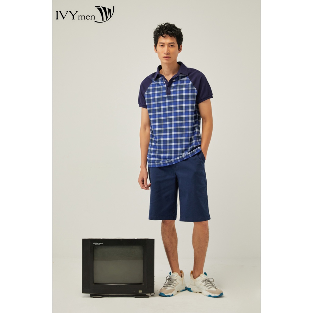 Áo thun nam kẻ phối kẻ IVY moda MS 57E2861