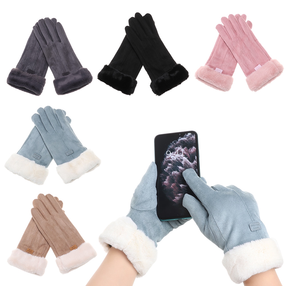 Găng tay dáng ngắn xinh xắn có thể dùng màn hình cảm ứng