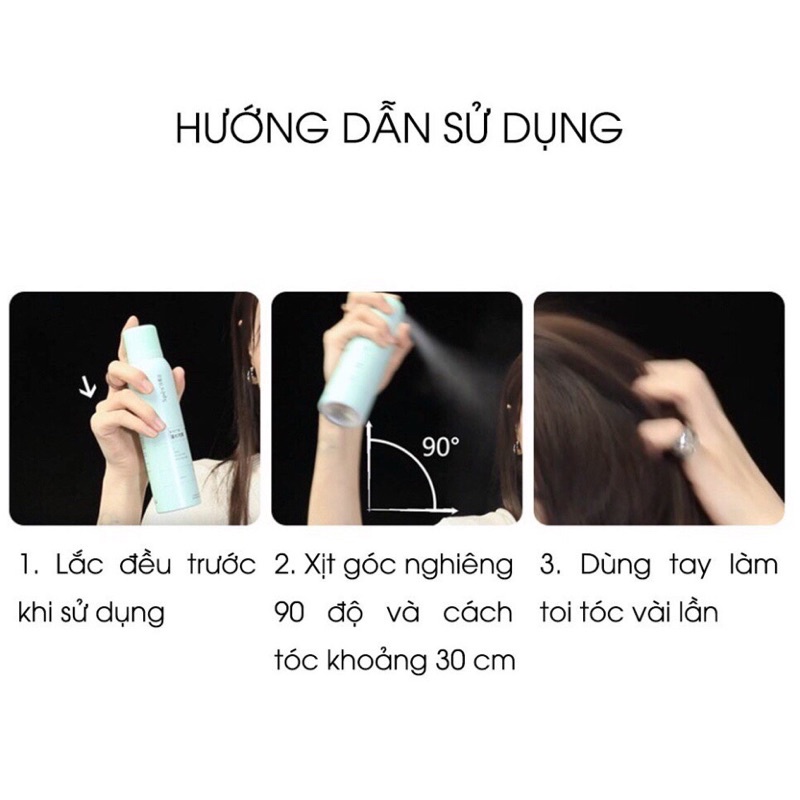 Dầu gội khô giúp tạo phồng không dầu không bết dính 150ml