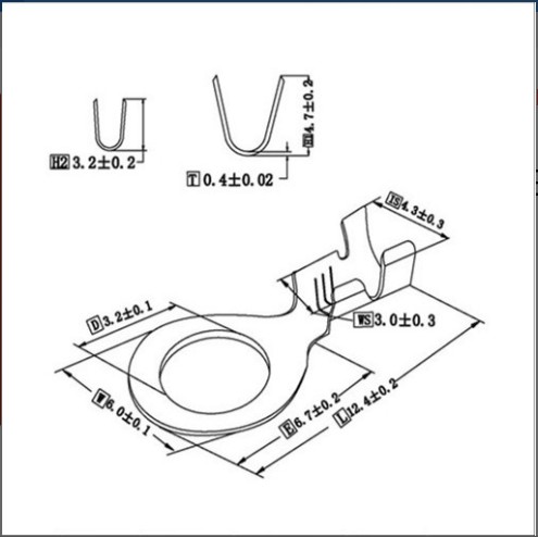 Đầu cos tròn nối dây điện xe máy lỗ 3.2mm (nhiều lựa chọn)