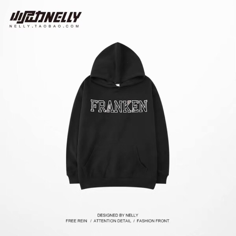 Áo hoodie nelly nỉ lót lông (có sẵn) franken