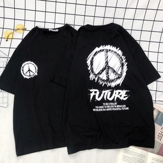 Áo thun cotton tay lỡ in Future - ẢNH THẬT